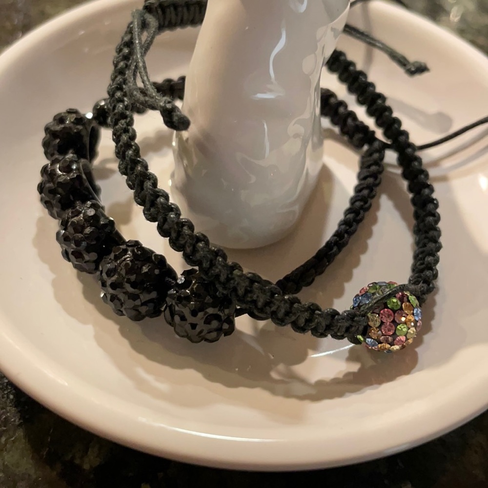 Pair of adjustable BLING bracelets